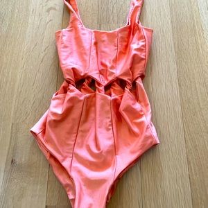 Samantha Pleet swim Women's  Middle Cut Out